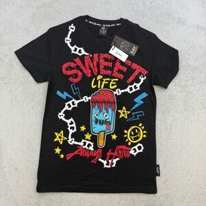Switch Remarkable Shirt Mens Small Black Sweet Life Always Hustle Graphic Tee